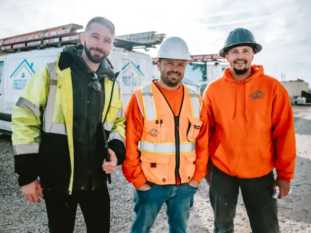 Prestige NWest team members on a job site